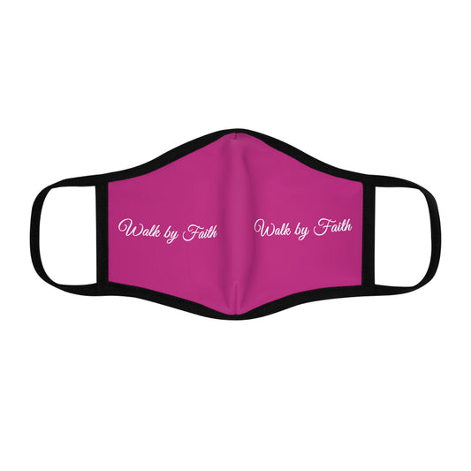 Walk By Faith Fitted Polyester Face Mask