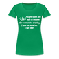 She Fought Women’s Premium T-Shirt - kelly green