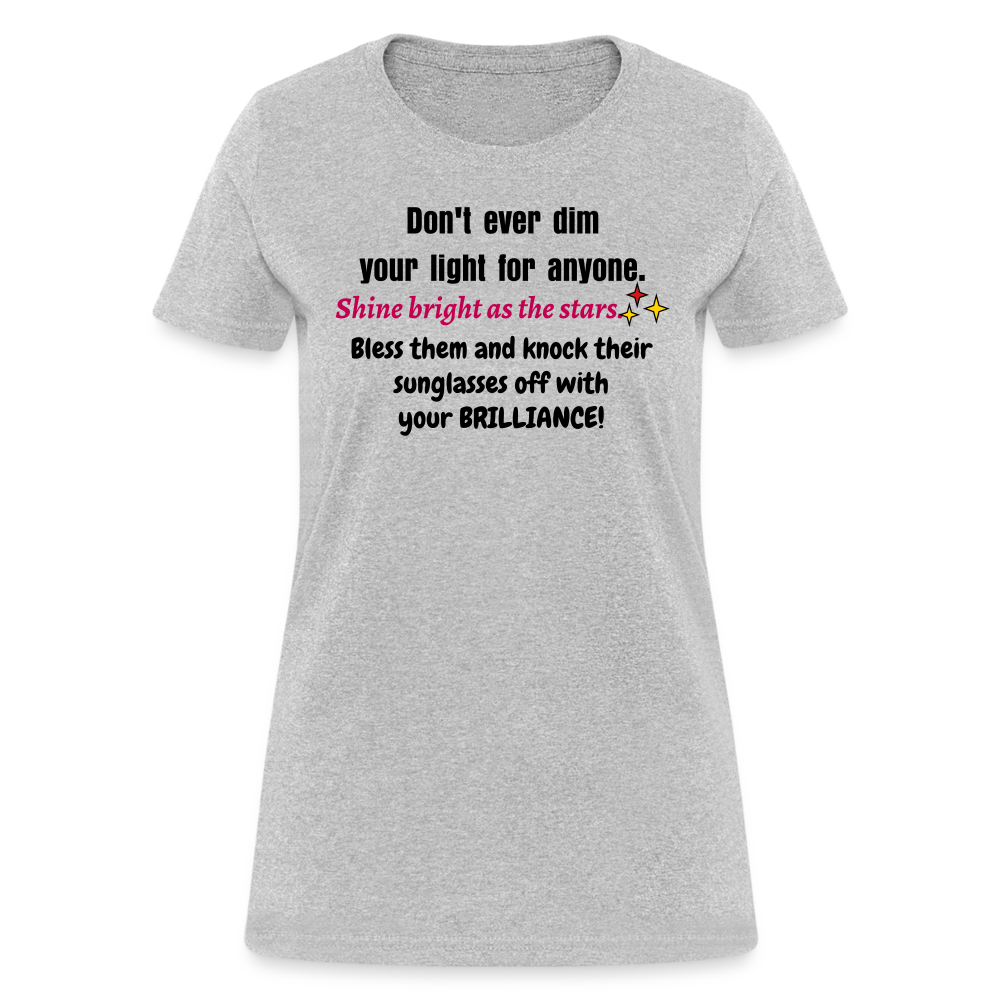 Shine Women's T-Shirt - heather gray