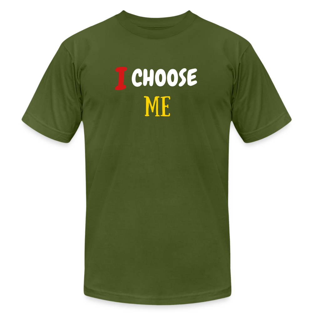 I Choose Me Unisex Jersey T-Shirt by Bella + Canvas - olive