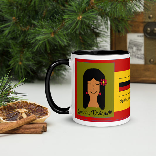 Red Heritage Mug with Color Inside