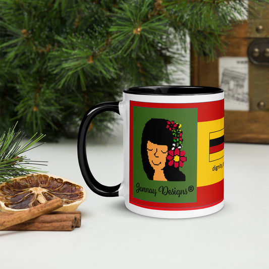 Black Heritage Mug with Color Inside