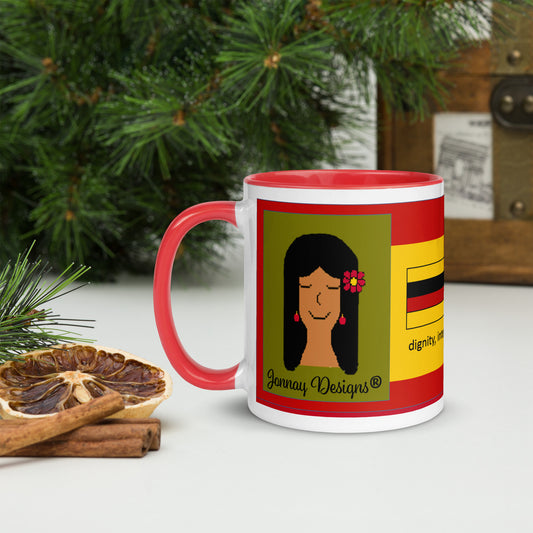 Red Heritage Mug with Color Inside