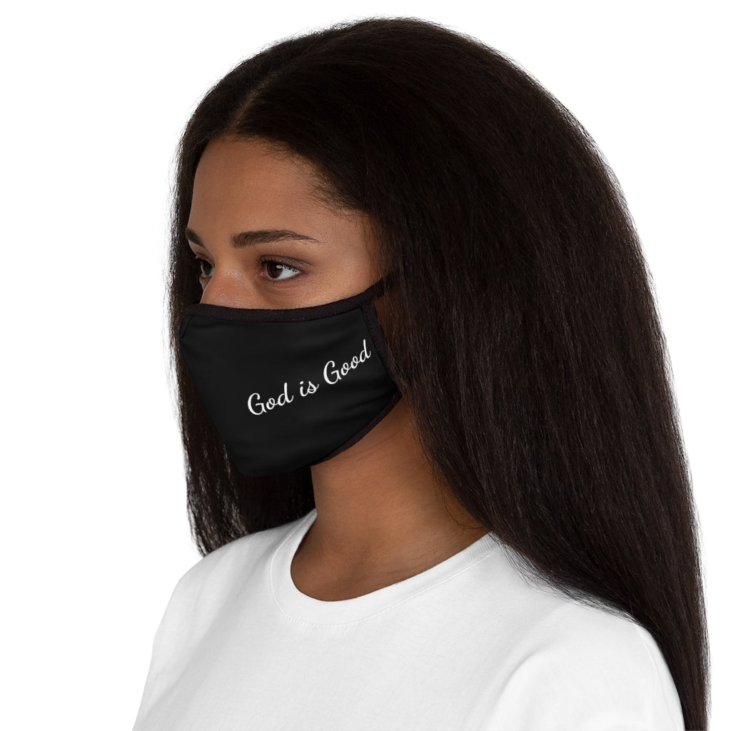 God Is Good Fitted Polyester Face Mask