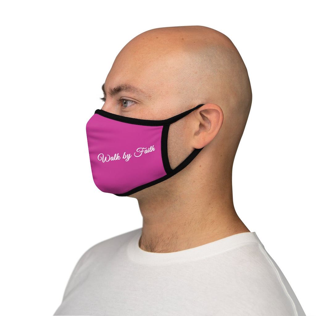 Walk By Faith Fitted Polyester Face Mask