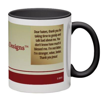 Dear Haters Coffee Mug - 11 oz-Coffee Mug-Jonnay Designs, LLC-Jonnay Designs™