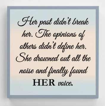 Found Her Voice Canvas Print