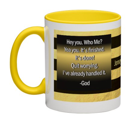 Hey You Coffee Mug - 11 oz-Coffee Mug-Jonnay Designs LLC-Yellow interior-Jonnay Designs™