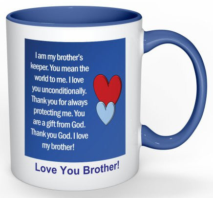 Love My Brother Coffee Mug - 11 oz-Coffee Mug-Jonnay Designs LLC-Jonnay Designs™