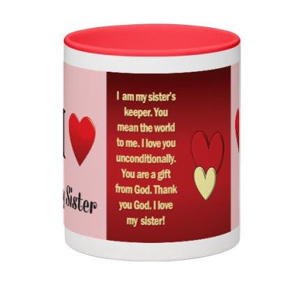 Love My Sister Coffee Mug - 11 oz-Coffee Mug-Jonnay Designs, LLC-Jonnay Designs™