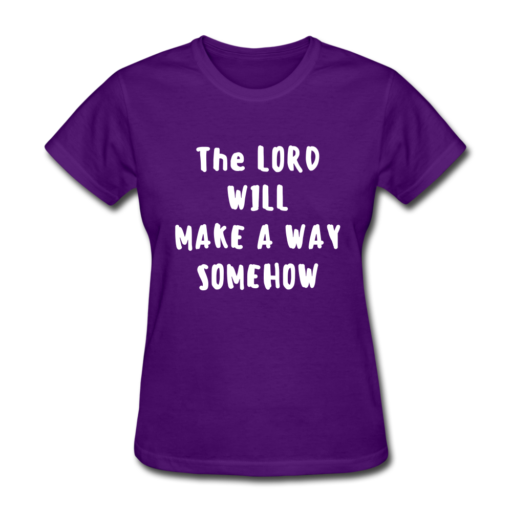 Make A Way Women's T-Shirt - purple