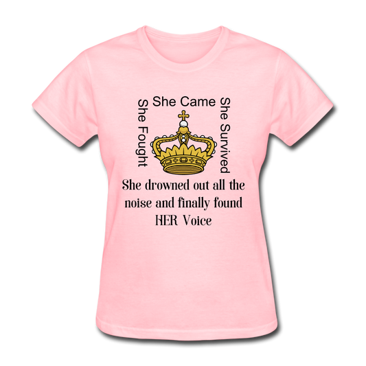 Found HER Voice Women's T-Shirt - pink