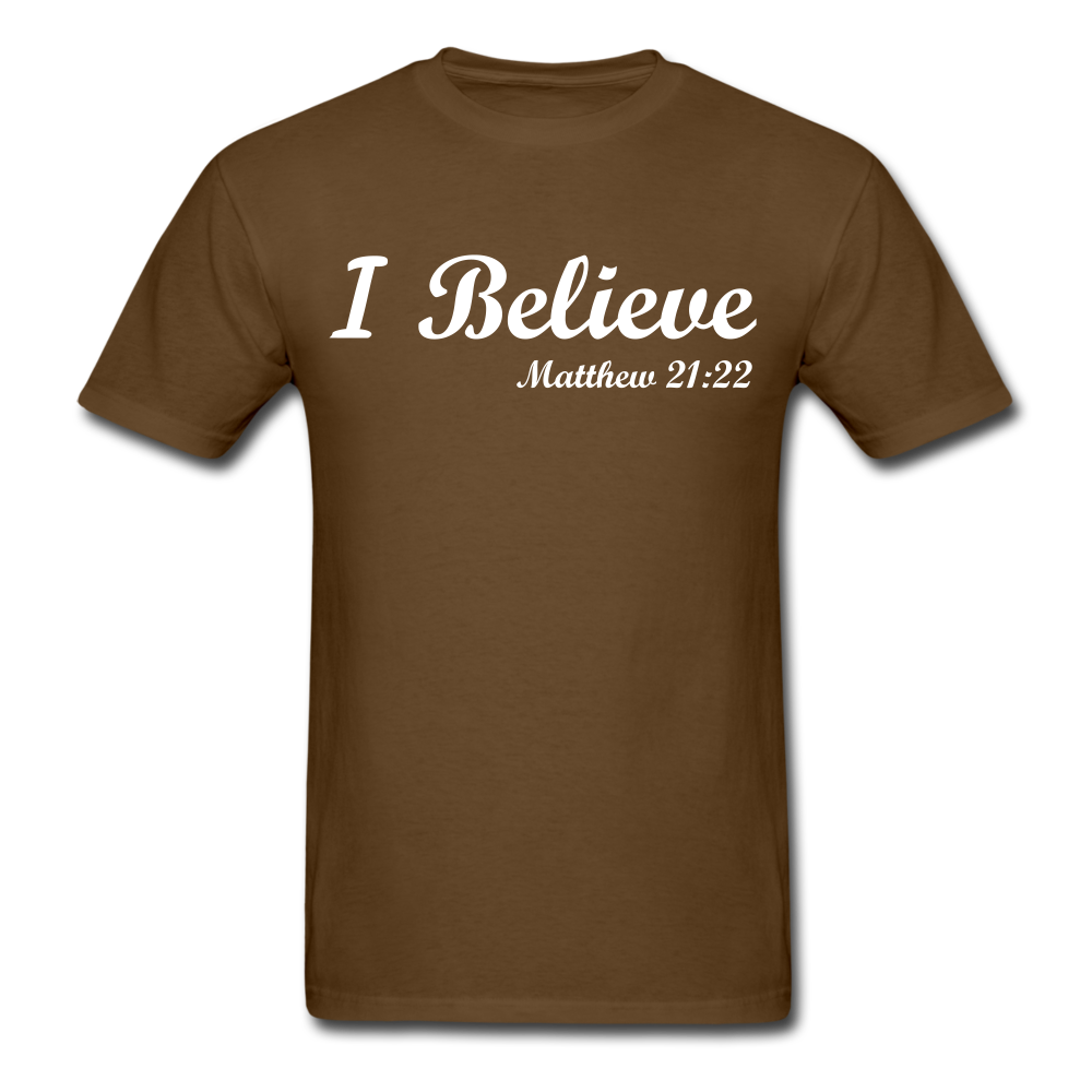 I Believe Unisex Classic T-Shirt - brown