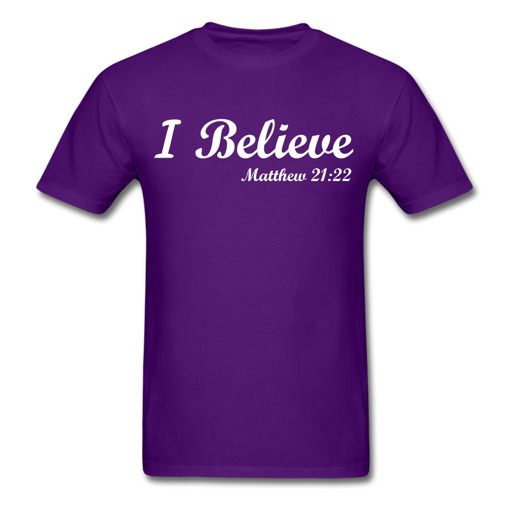 I Believe Unisex Classic T-Shirt - purple