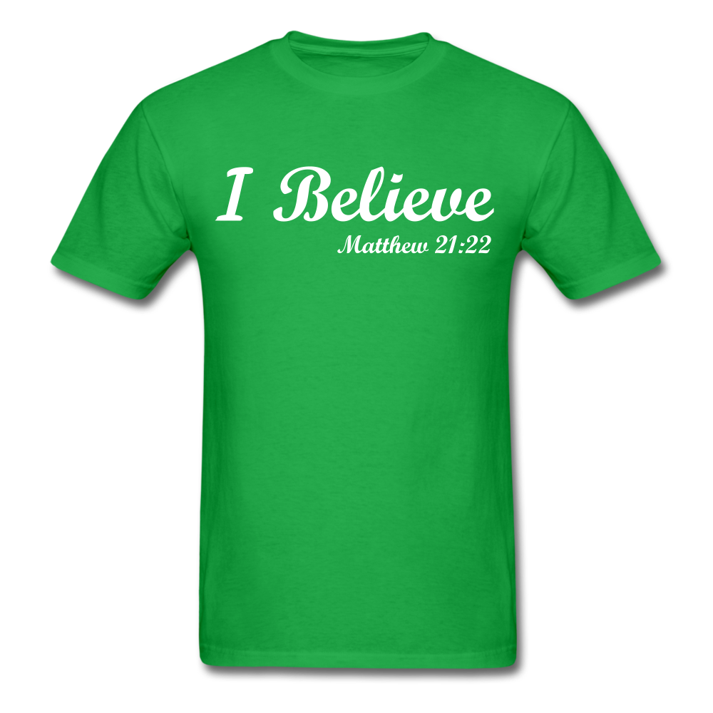 I Believe Unisex Classic T-Shirt - bright green