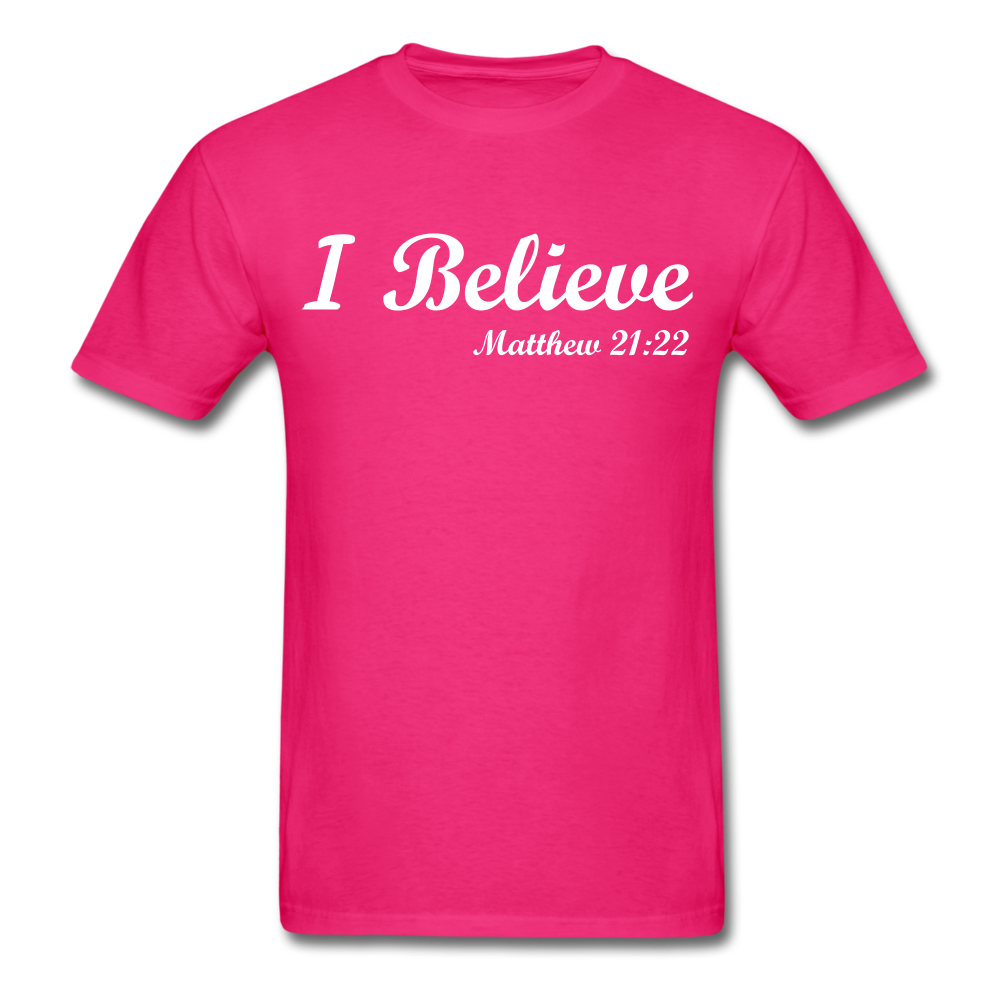 I Believe Unisex Classic T-Shirt - fuchsia