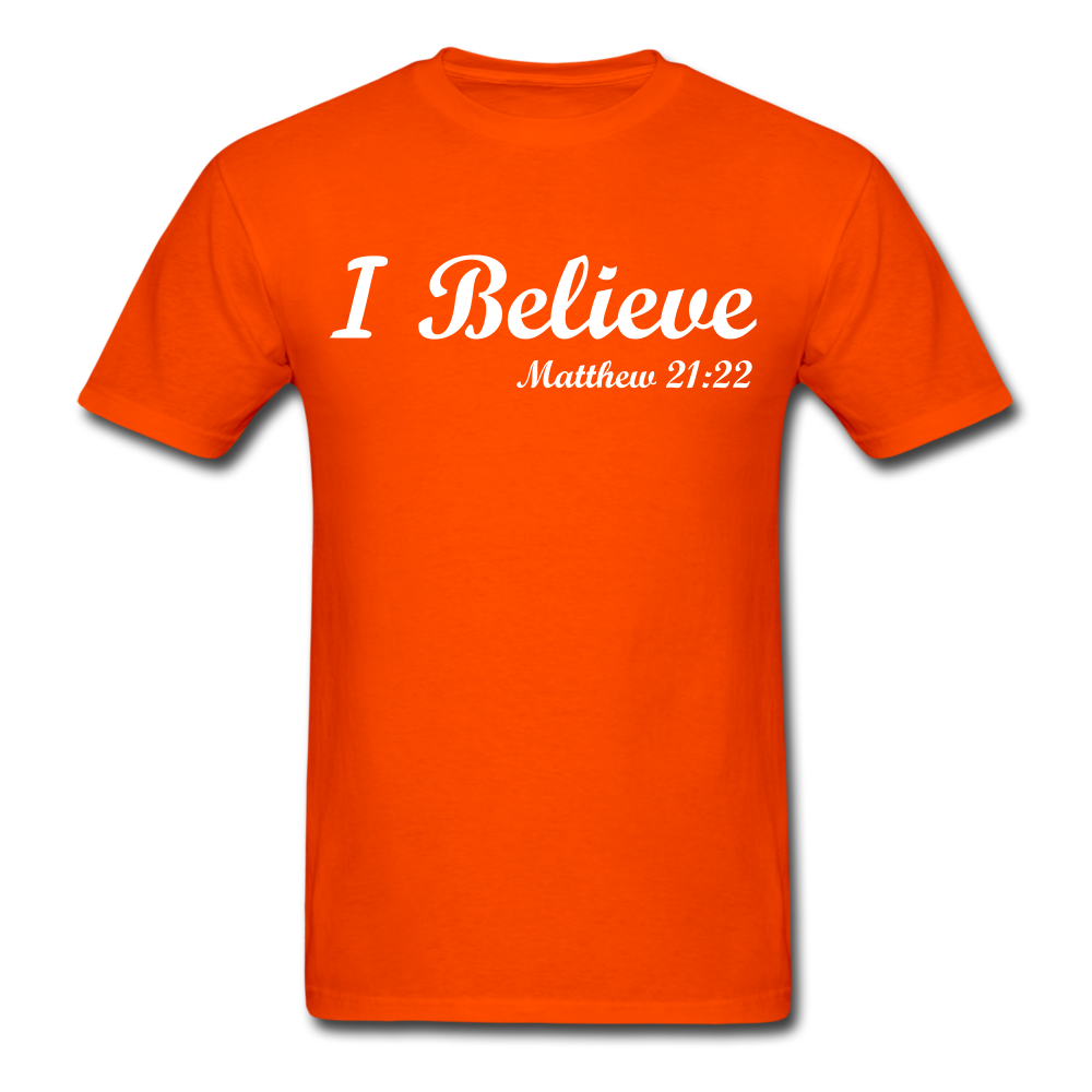 I Believe Unisex Classic T-Shirt - orange