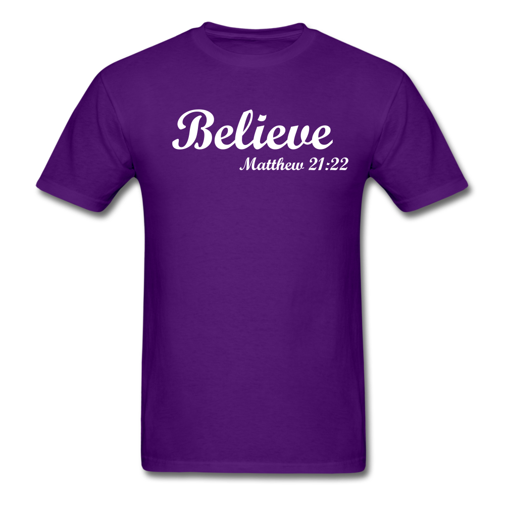 Believe Unisex Classic T-Shirt - purple