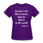 Greater Is He Women's T-Shirt - purple