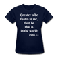 Greater Is He Women's T-Shirt - navy