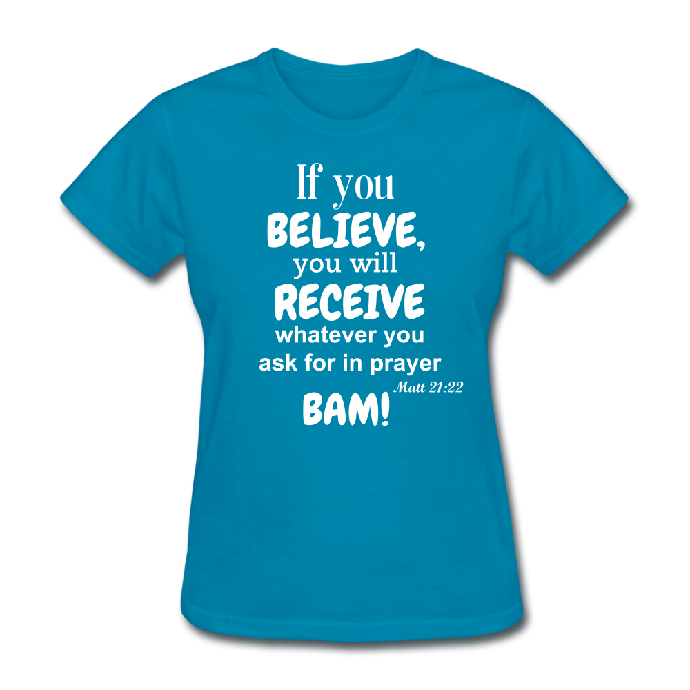 BAM Women's T-Shirt - turquoise