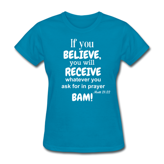 BAM Women's T-Shirt - turquoise