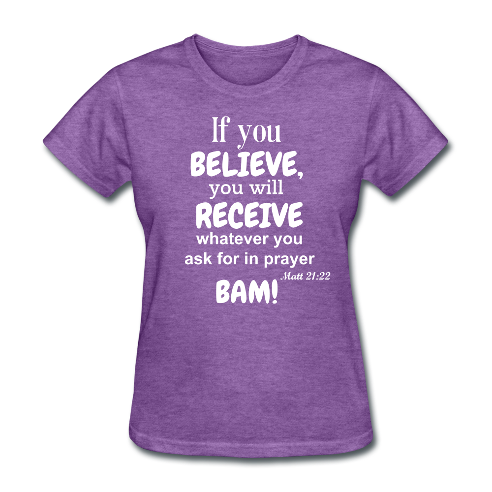 BAM Women's T-Shirt - purple heather