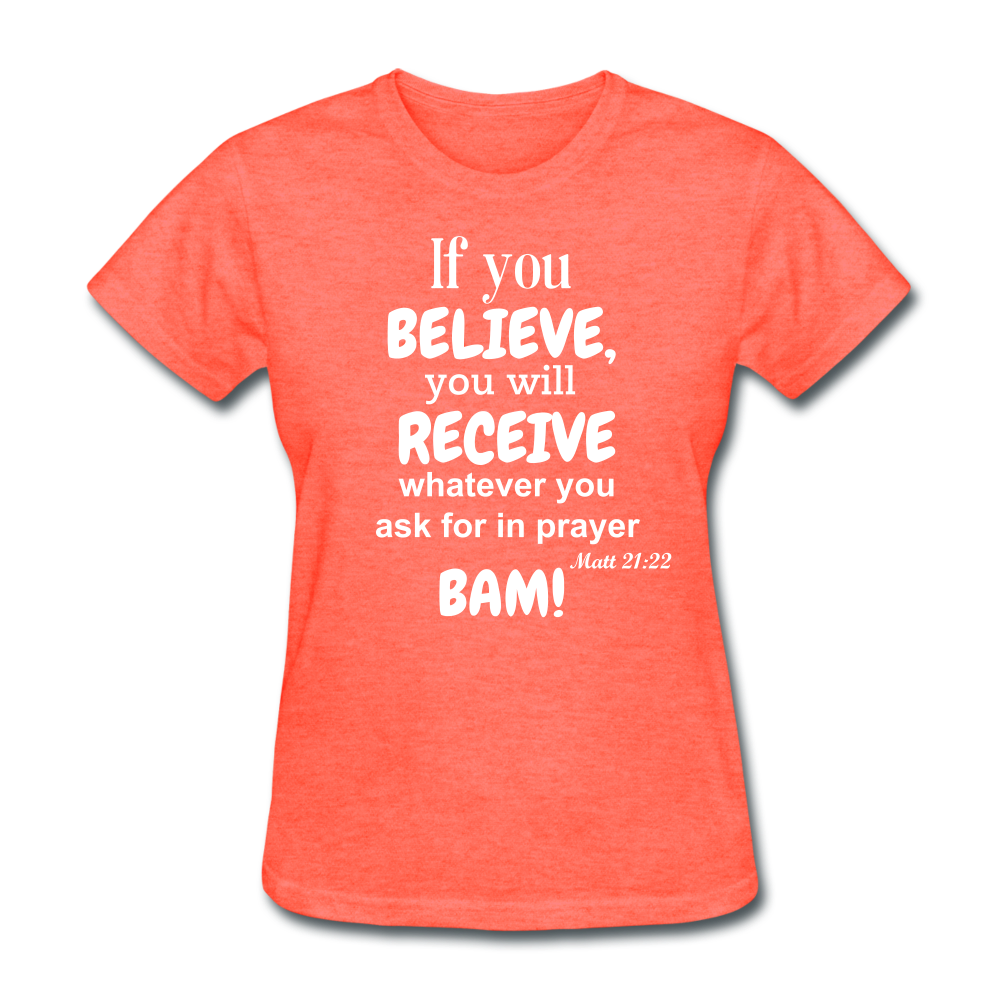 BAM Women's T-Shirt - heather coral