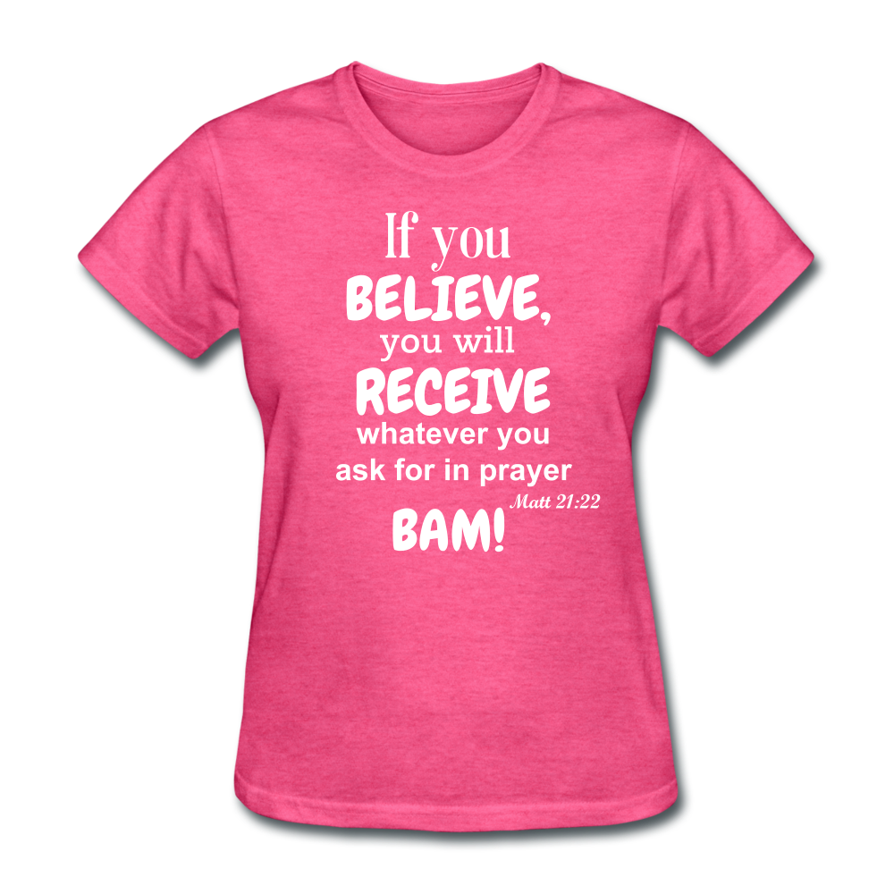 BAM Women's T-Shirt - heather pink