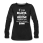 BAM Women's Premium Long Sleeve T-Shirt - black