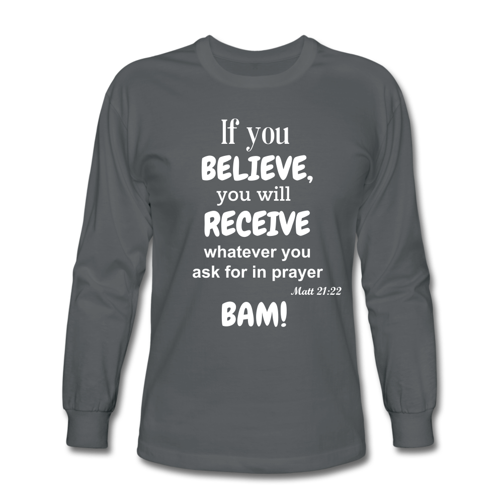 BAM Men's Long Sleeve T-Shirt - charcoal