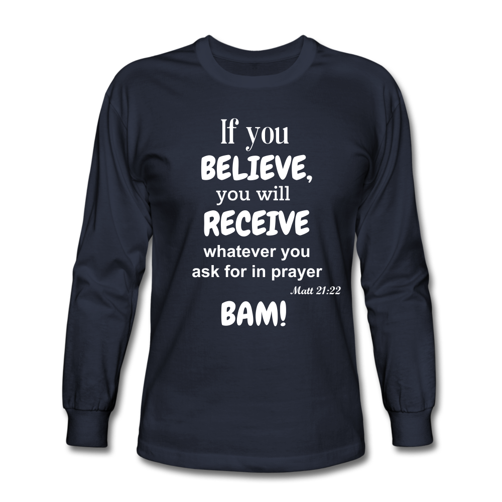 BAM Men's Long Sleeve T-Shirt - navy