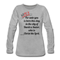 JOY Women's Premium Long Sleeve T-Shirt - heather gray
