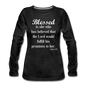 Blessed Is She Women's Premium Long Sleeve T-Shirt - charcoal gray