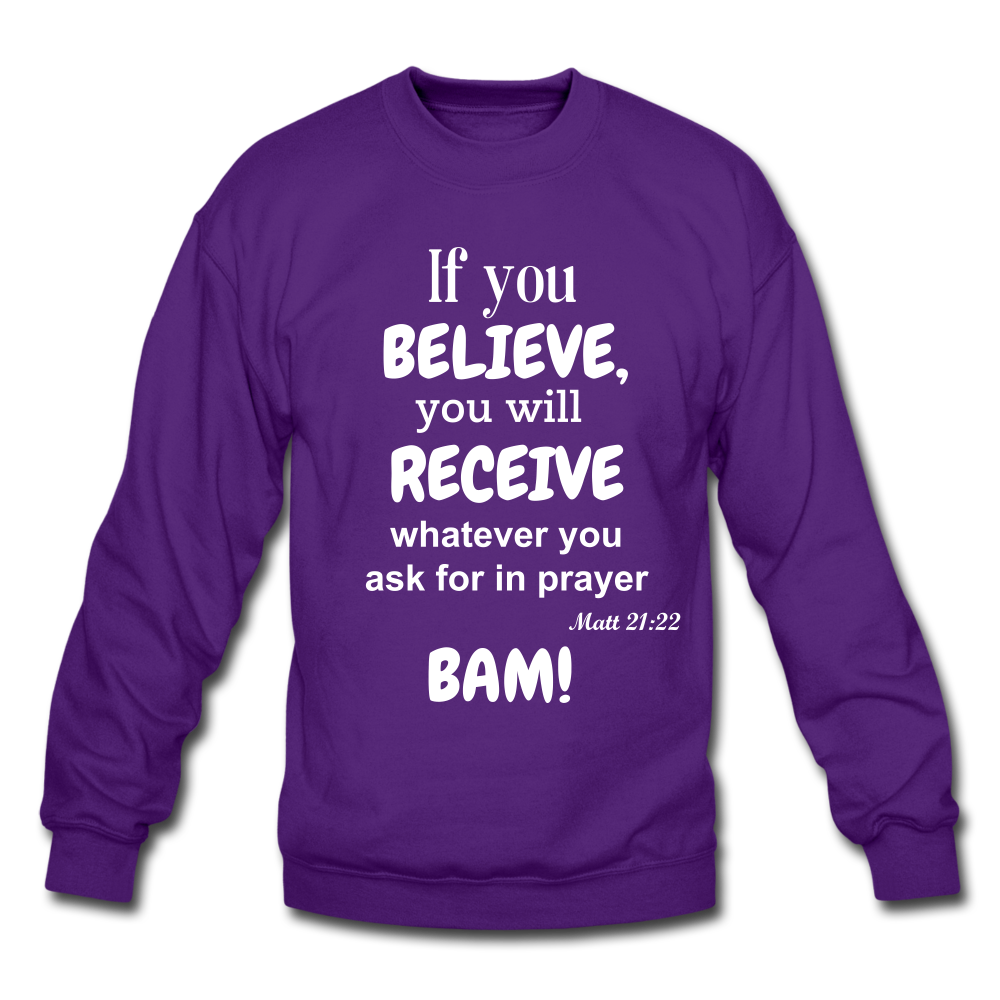 BAM Unisex Crewneck Sweatshirt - purple