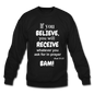 BAM Unisex Crewneck Sweatshirt - black