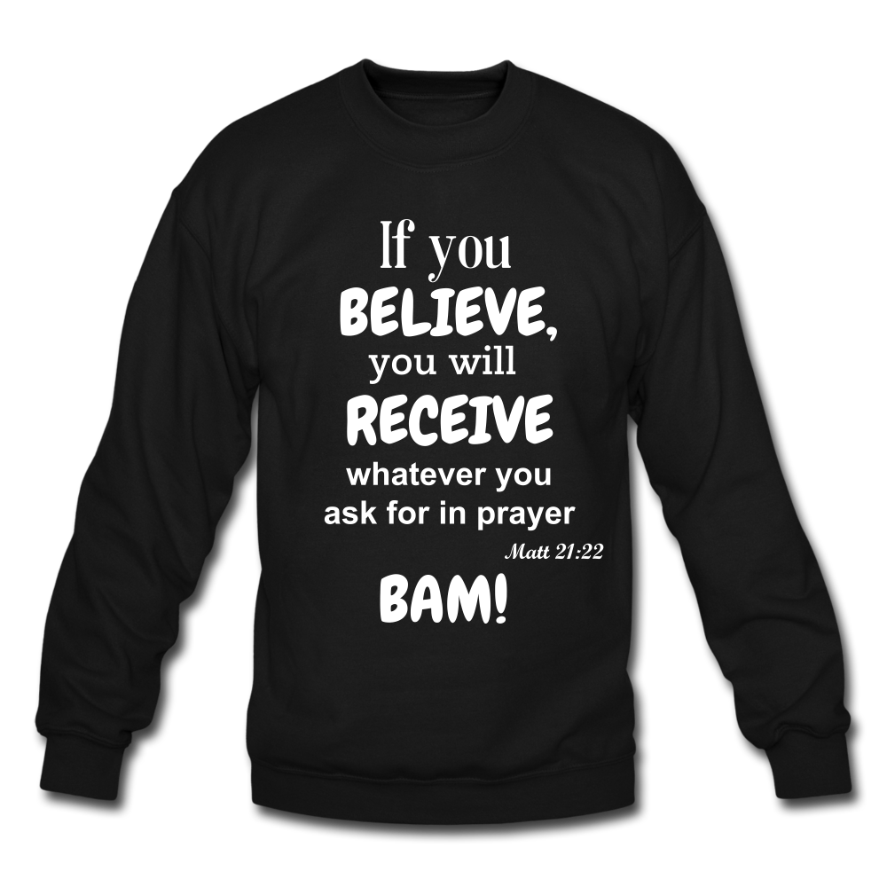 BAM Unisex Crewneck Sweatshirt - black