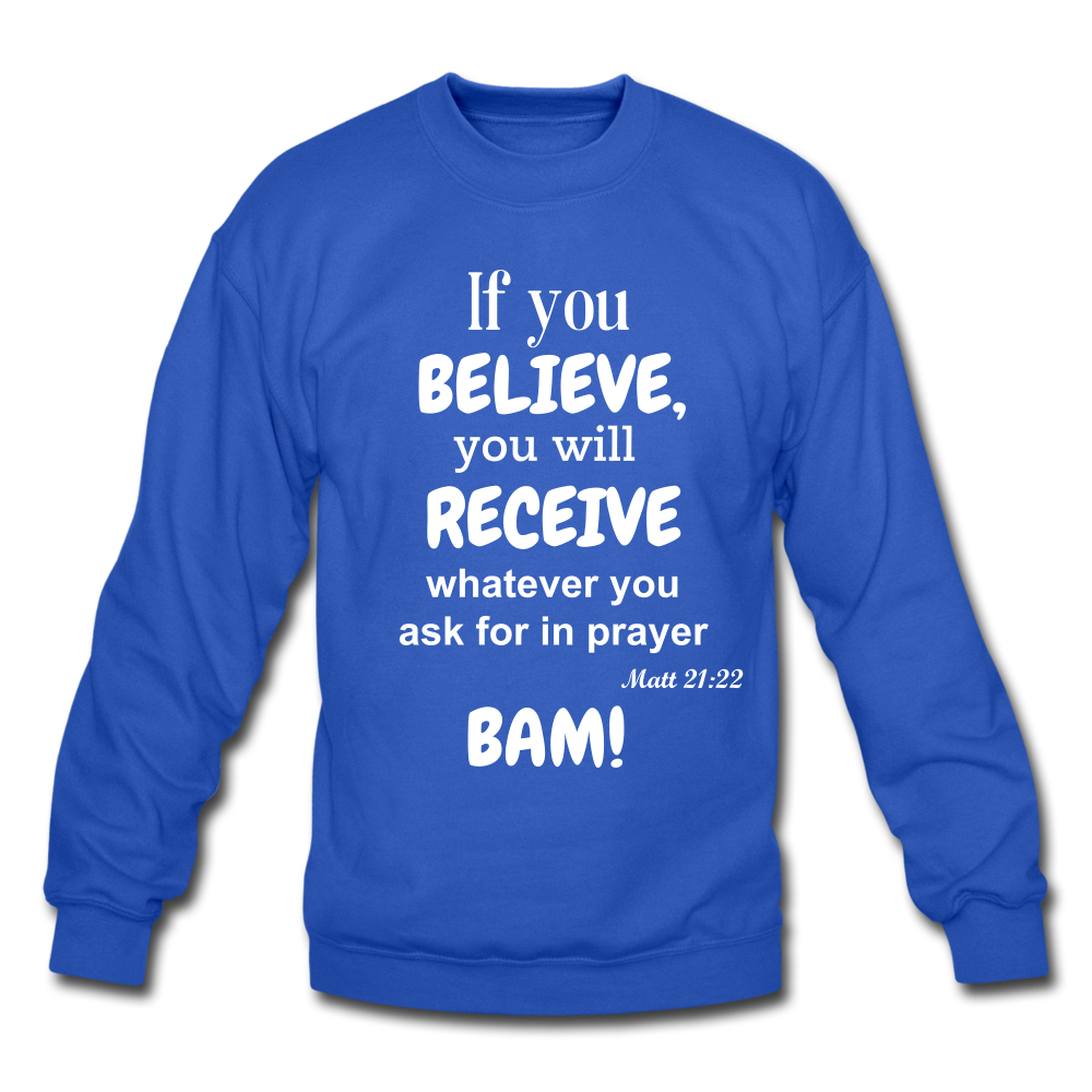 BAM Unisex Crewneck Sweatshirt - royal blue