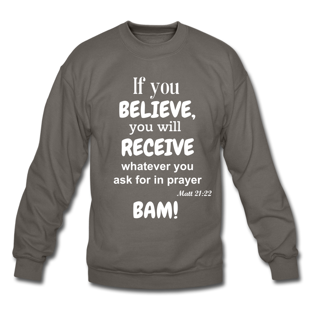 BAM Unisex Crewneck Sweatshirt - asphalt gray