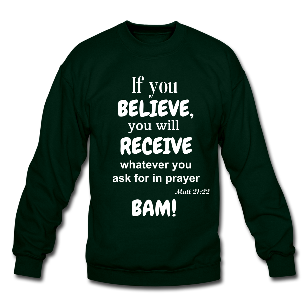 BAM Unisex Crewneck Sweatshirt - forest green