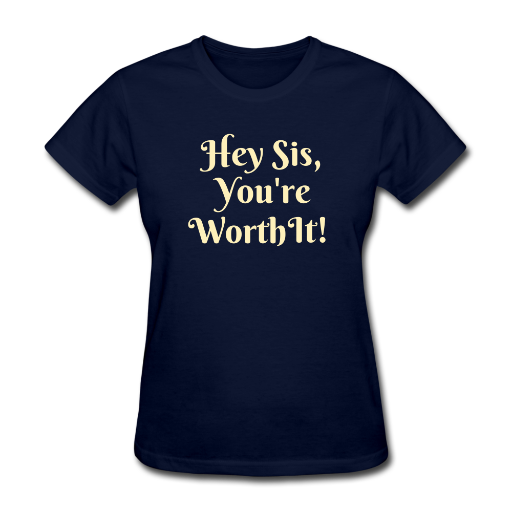 Hey SIs Women’s Premium T-Shirt - navy