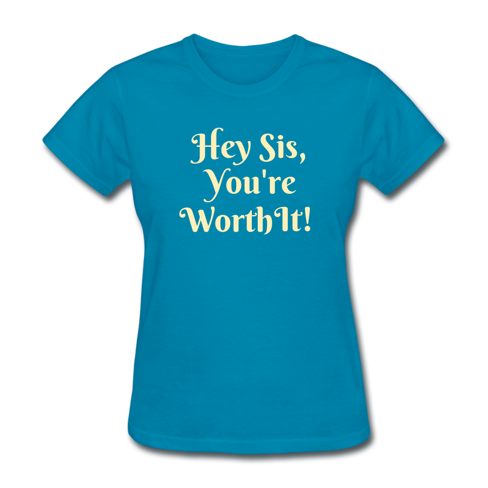Hey SIs Women’s Premium T-Shirt - turquoise