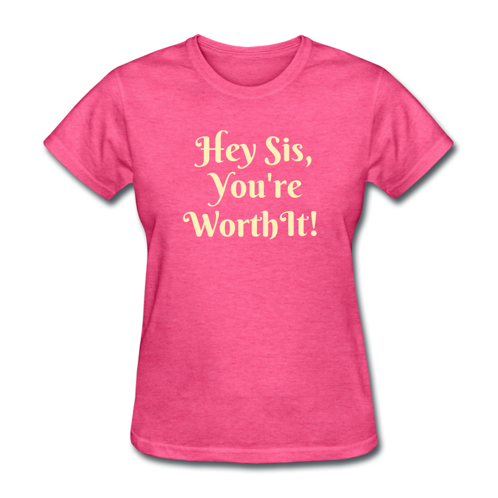Hey SIs Women’s Premium T-Shirt - heather pink