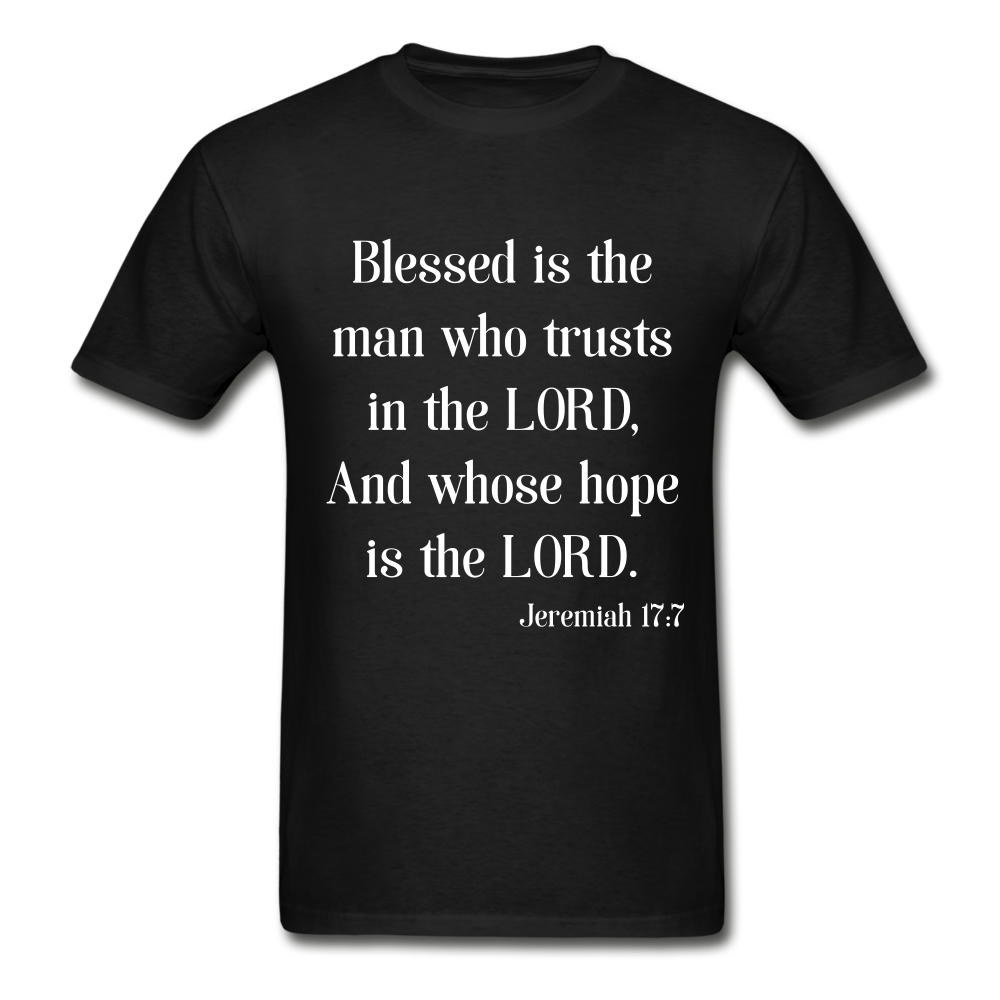 Blessed Is The Man Men's Long Sleeve T-Shirt - black