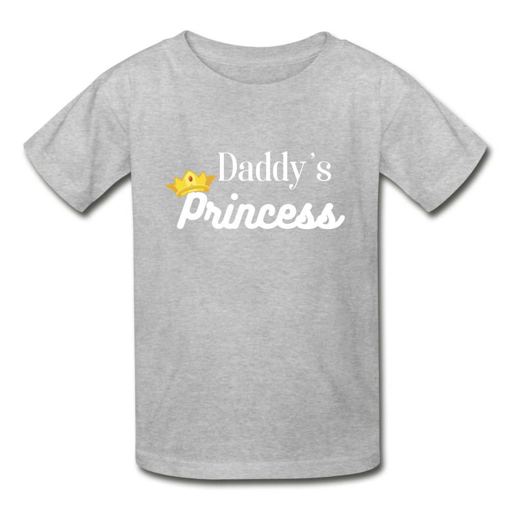 Princess Gildan Ultra Cotton Youth T-Shirt - heather gray