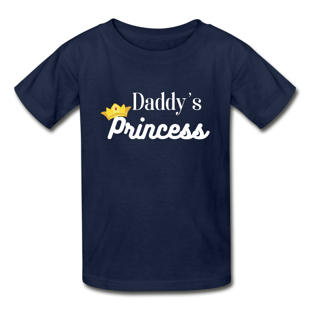 Princess Gildan Ultra Cotton Youth T-Shirt - navy
