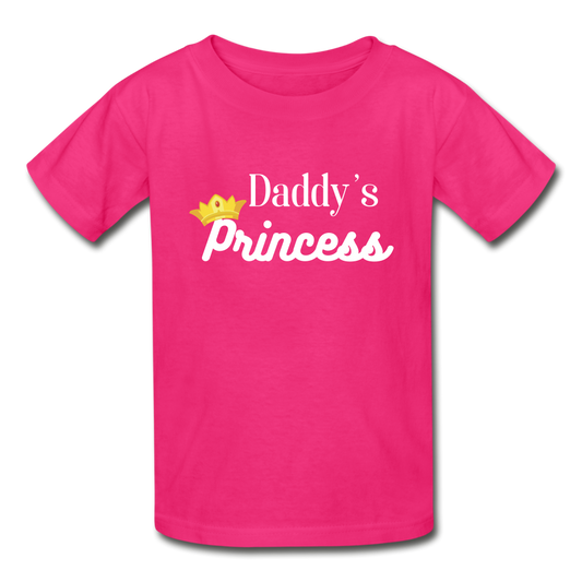 Princess Gildan Ultra Cotton Youth T-Shirt - fuchsia