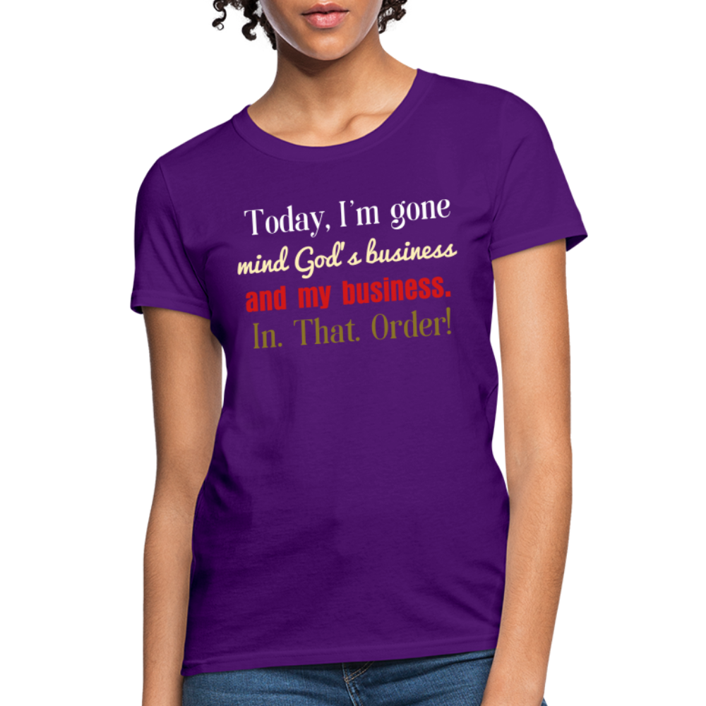 God's Business Women's T-Shirt - purple
