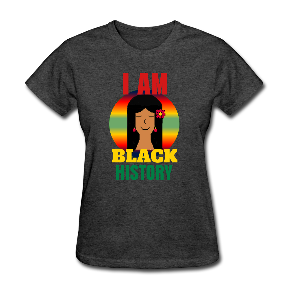 I Am Black History Women's T-Shirt - heather black