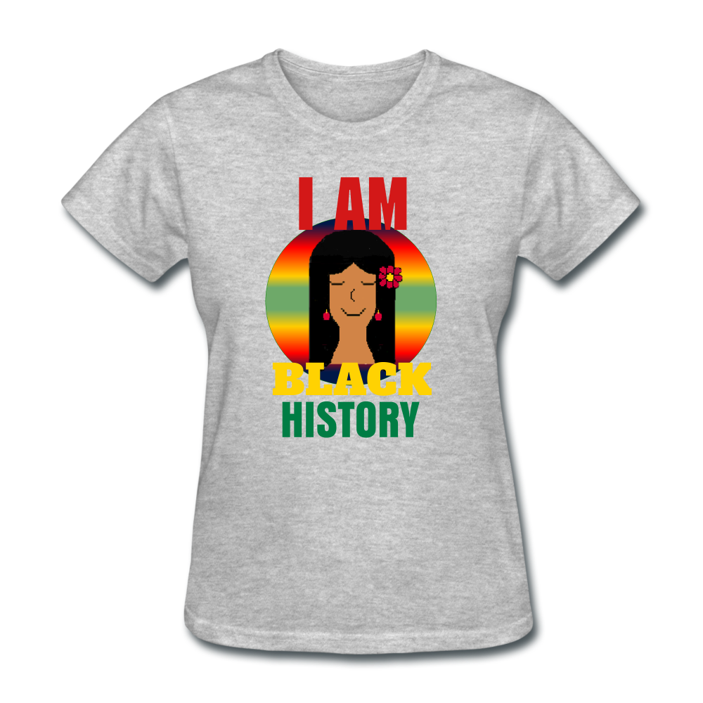 I Am Black History Women's T-Shirt - heather gray